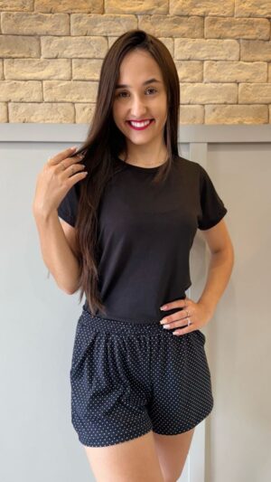 Pijama de Verão Com Short Estampado - (Ref.: 10469)
