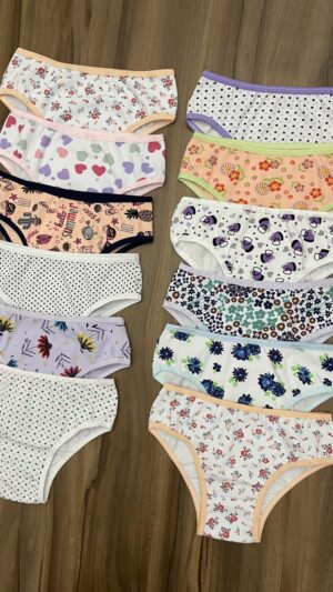 Calcinha Infantil Em Coton