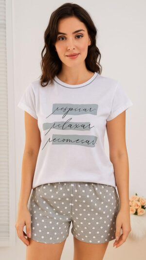 PIJAMA ALGODÃO CAMISETA