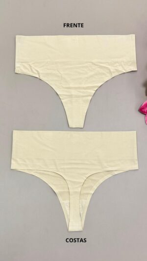 TANGA ALTA FIO SEM COSTURA, CORTADA A LASER