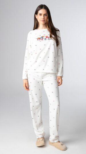 Pijama Feminino Longo Em Moletinho
